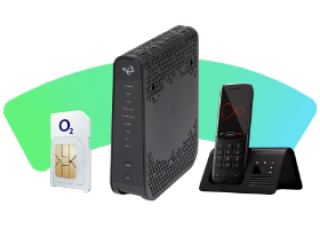 router, O2 sim and phone line