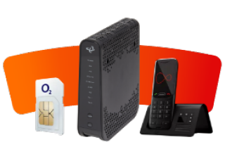 router, o2 sim and phone line